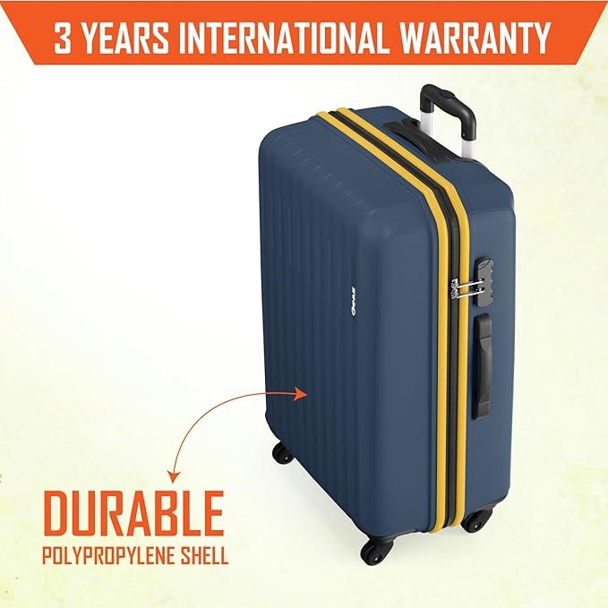 safari genius alley set of 3 (cabin+ medium + large) trolley bags hard case polypropylene, 4 wheels, 360 degree wheeling luggage, travel bag, suitcase for travel, trolley bags for travel, navy safari genius alley set of 3 (cabin+ medium + large) trolley bags hard case polypropylene, 4 wheels, 360 degree wheeling luggage, travel bag, suitcase for travel, trolley bags for travel, navy